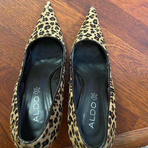 Aldo pony hair leopard heels 4in - Picture 3 of 8